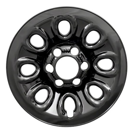 Coast2Coast 17", 8 Hole, Gloss Black, Plastic, Set Of 4, Compatible With Steel Wheels IWCIMP64GBLK